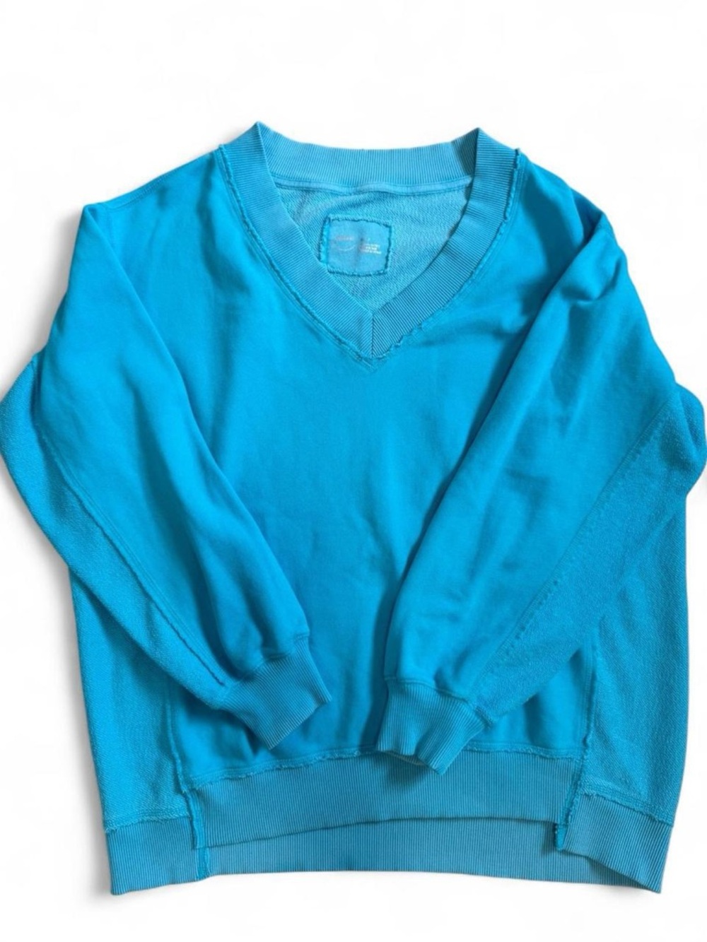 aerie Teal V-Neck Pullover